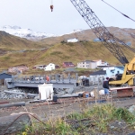 Unalaska-High strength silica fume overlay on bridge demanded close supervision on batching.