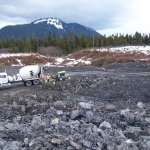 Petersburg - Injecting cellular concrete to abandon 7 pipes ranging from 2' - 4' diameter up to 500' long.