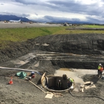 AIA - Injection pit for 54" x 400'  sliplined HDPE pipe under the taxiway.