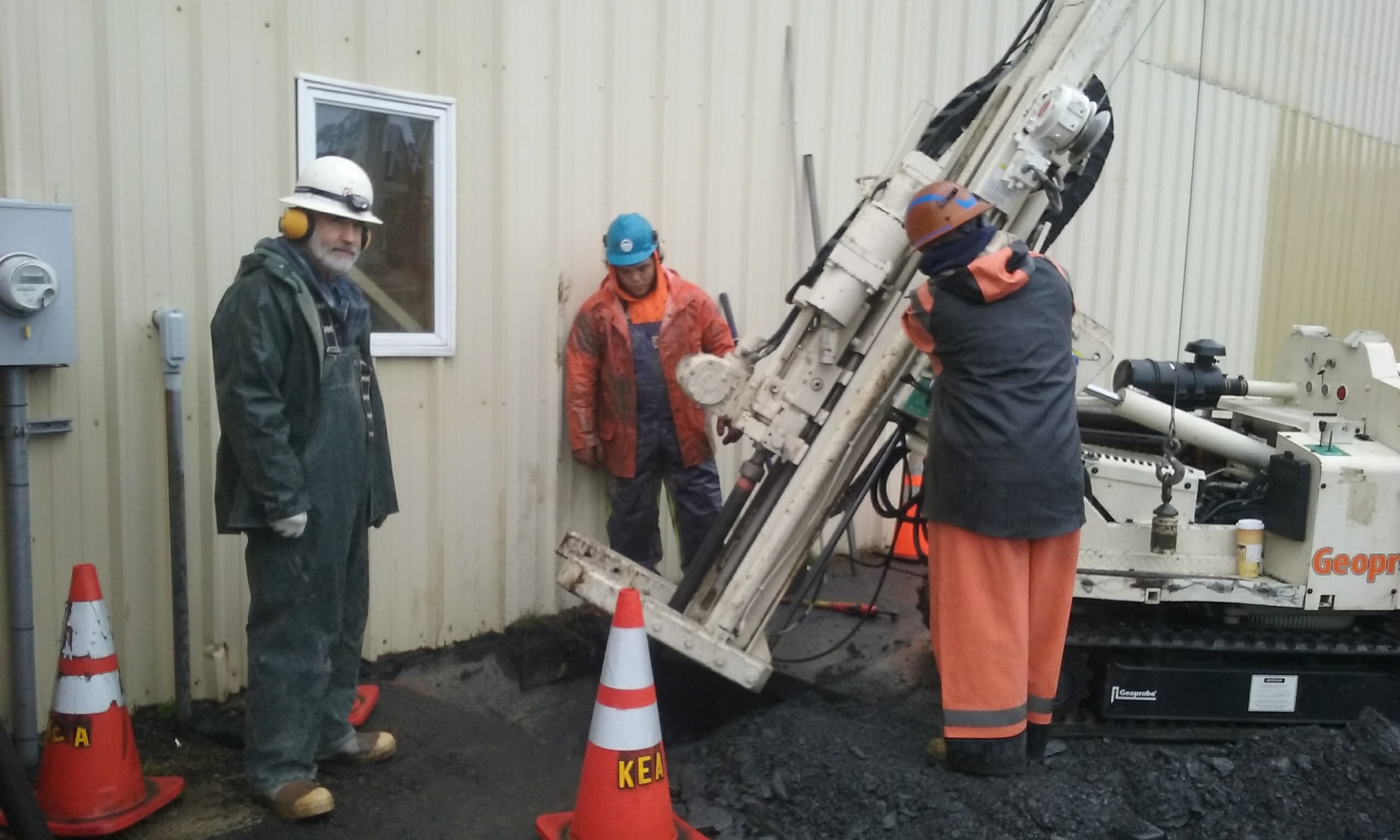 Kodiak - Pipes driven down 18' to stable ground to densify and lift building.