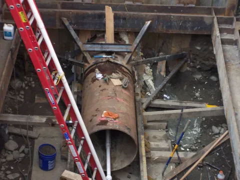 Hiland Rd-Pre-grouting for ground stabilization on jack and bore.