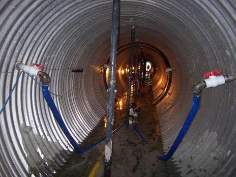 Juneau-3rd pour of 4 total to fillo the annular space.